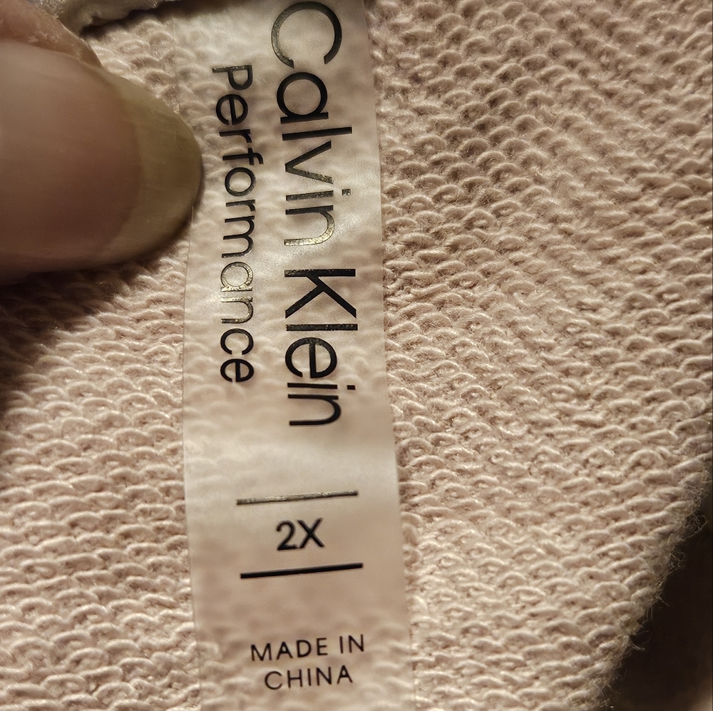 ✔️ - CALVIN KLEIN PERFORMANCE Hoodie Lilac Pinkish 2XL - Picture 7 of 7